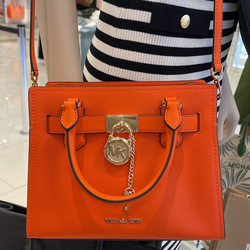 Michael Kors Hamilton Small Satchel Shoulder Crossbody Bag 
Poppy COLOR 
NWT - Picture 13 of 16